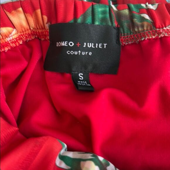 Romeo & Juliet Couture Red Floral Strapless Dress Size S - Picture 2 of 9